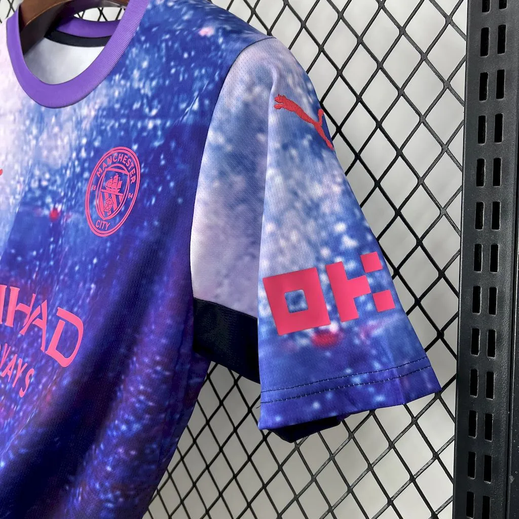 Manchester City 2025/26 Camiseta de concepto morado - Image 3