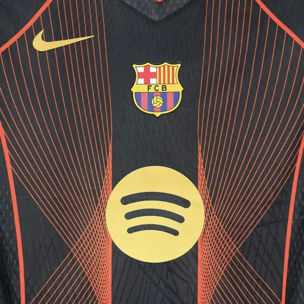 Camiseta del Barcelona 2025/26 edición especial negro naranja Champions League - Image 3