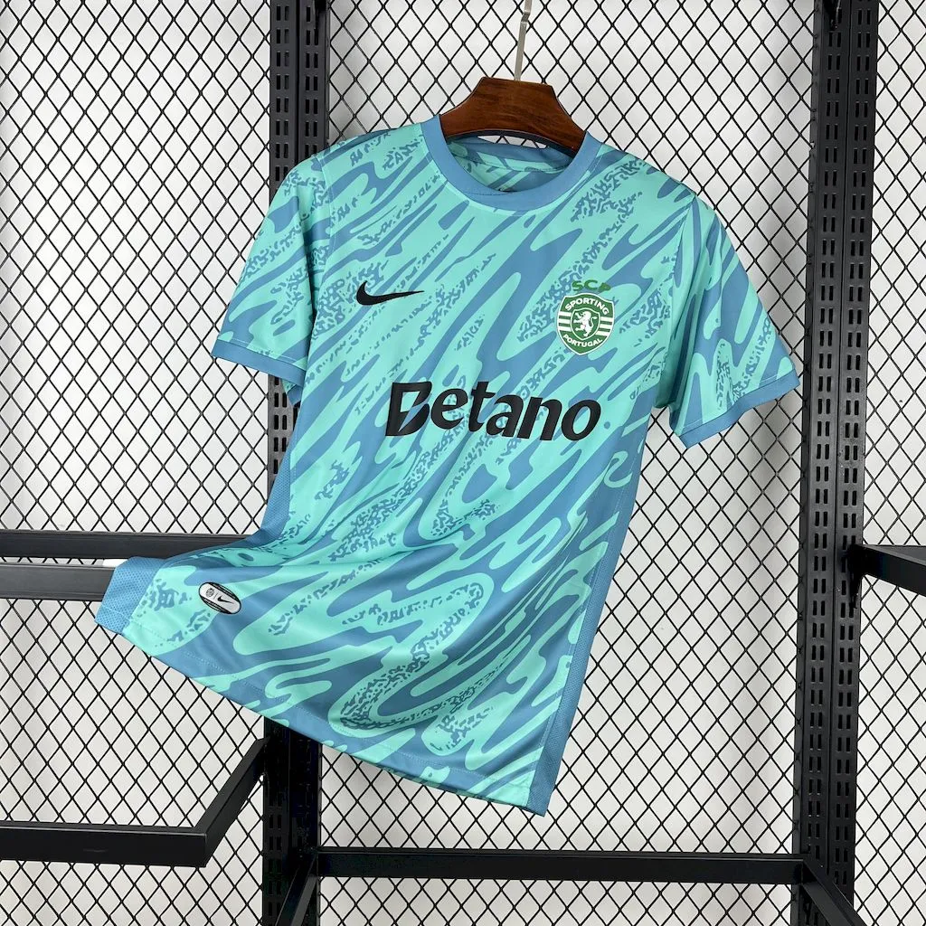 Camiseta de portero azul del Sporting CP 2025/26