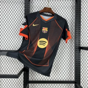 Camiseta del Barcelona 2025/26 edición especial negro naranja Champions League