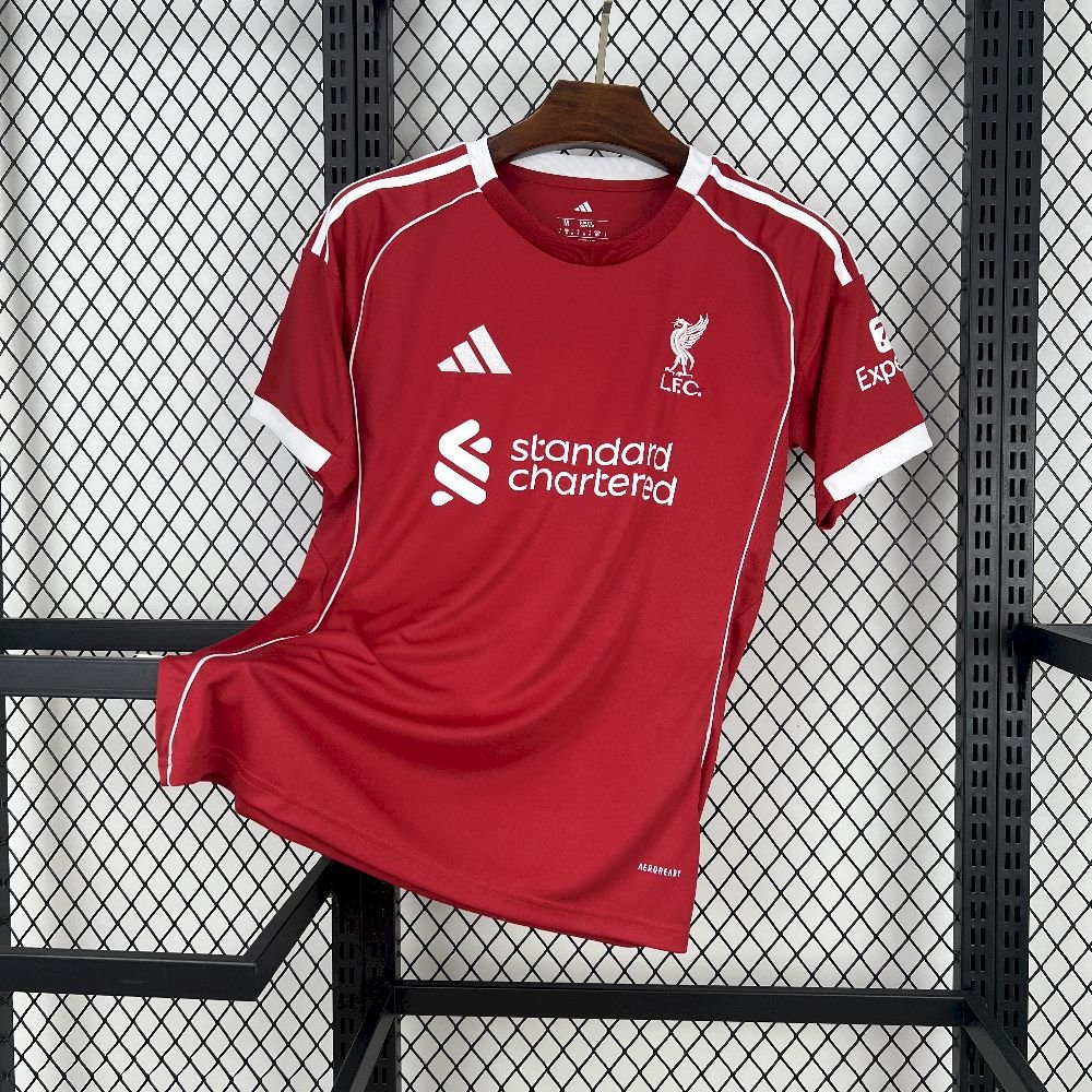 Camiseta local del Liverpool 2025/26