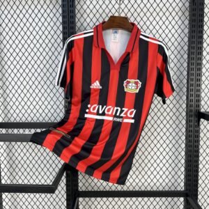 camiseta retro del Bayer 04 Leverkusen 2000/01 local