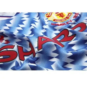 Camiseta retro de manga larga de visitante del Manchester United 1990/92 - Image 4