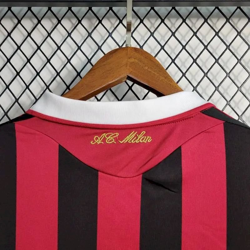 Camiseta retro de manga larga de local del AC Milan 2009/10 - Image 8