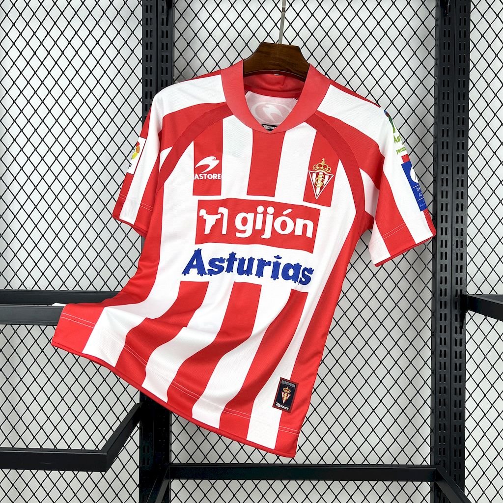 Camiseta Retro Sporting de Gijon 2008/09 Local