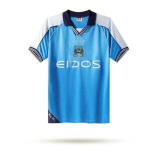 Camiseta retro de local del Manchester City 1999/01