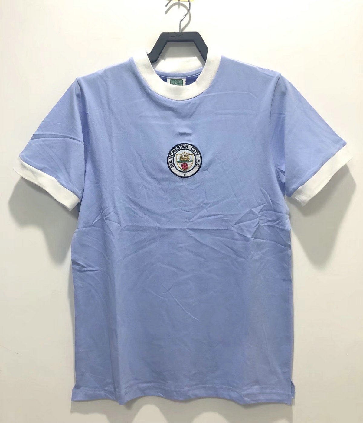 Camiseta retro de local del Manchester City de 1972