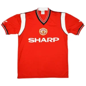 Camiseta retro de local del Manchester United 1984/86