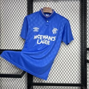 Camiseta retro de local del Rangers 1987/90