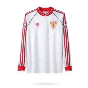 Camiseta retro de manga larga de la Recopa de Europa de 1991 del Manchester United