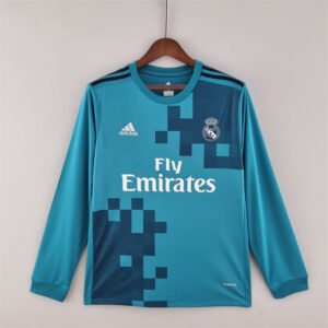 Camiseta retro de manga larga de la tercera equipacion del Real Madrid 2017/18