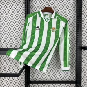 Camiseta retro de manga larga de local del Real Betis 1995/97