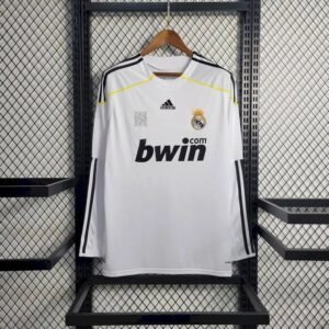 Camiseta retro de manga larga de local del Real Madrid 2009/10