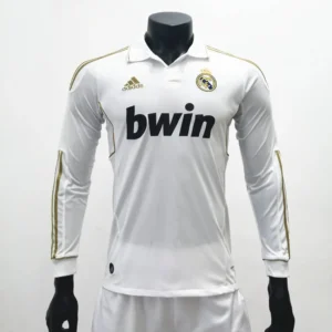 Camiseta retro de manga larga de local del Real Madrid 2011/12