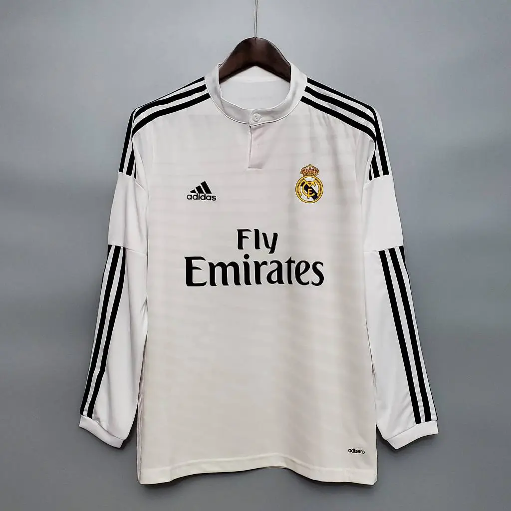 Camiseta retro de manga larga de local del Real Madrid 2014/15