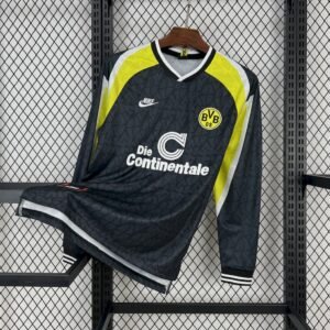 Camiseta retro de manga larga de visitante del Borussia Dortmund 1995/96
