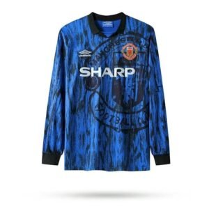 Camiseta retro de manga larga de visitante del Manchester United 1992/93