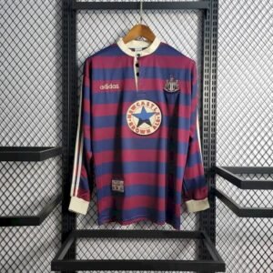 Camiseta retro de manga larga de visitante del Newcastle United 1995/96