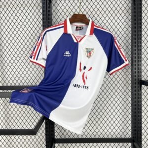 Camiseta retro de patrocinadores de visitante del Athletic Bilbao 1997/98