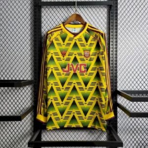 Camiseta retro de visitante de manga larga del Arsenal 1991/93