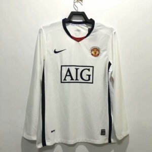 Camiseta retro de visitante de manga larga del Manchester United 2008/09