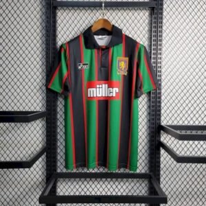 Camiseta retro de visitante del Aston Villa 1993/95