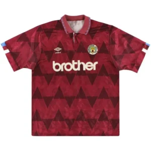 Camiseta retro de visitante del Manchester City 1990/1992