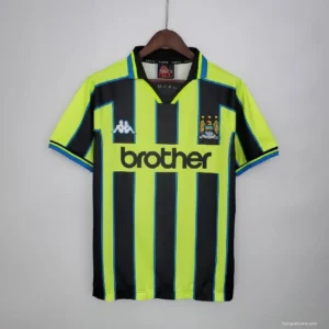 Camiseta retro de visitante del Manchester City 1998/99