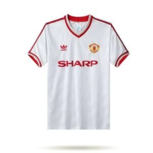 Camiseta retro de visitante del Manchester United 1986/88