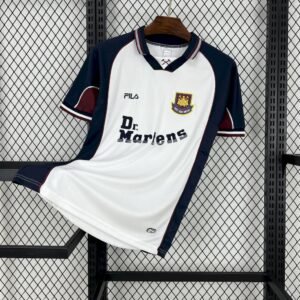 Camiseta retro de visitante del West Ham United 1999/01