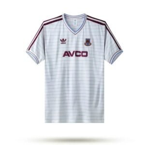 Camiseta retro de visitante del West Ham United de 1986