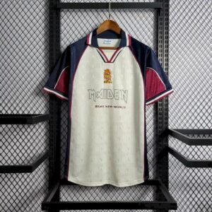Camiseta retro de visitante del West Ham United de 1999