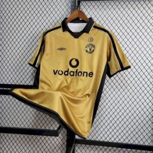 Camiseta retro reversible de visitante y tercera equipacion del Manchester United 2001/02 Centenario