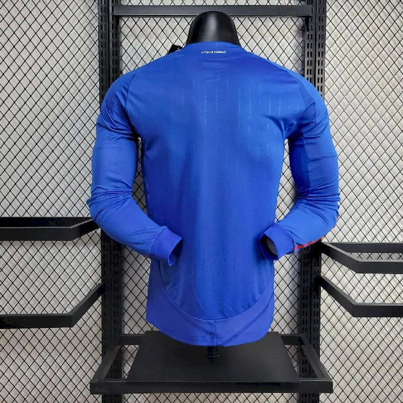 Camiseta de manga larga de local de Italia para la Eurocopa 2024/25 versión jugador - Image 5