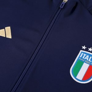 Chaqueta y pantalon de entrenamiento unisex Italia 2024/25 para adultos HL1 - Image 4