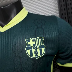 Camiseta de entrenamiento verde oscuro del Barcelona 2024/25 version jugador - Image 3