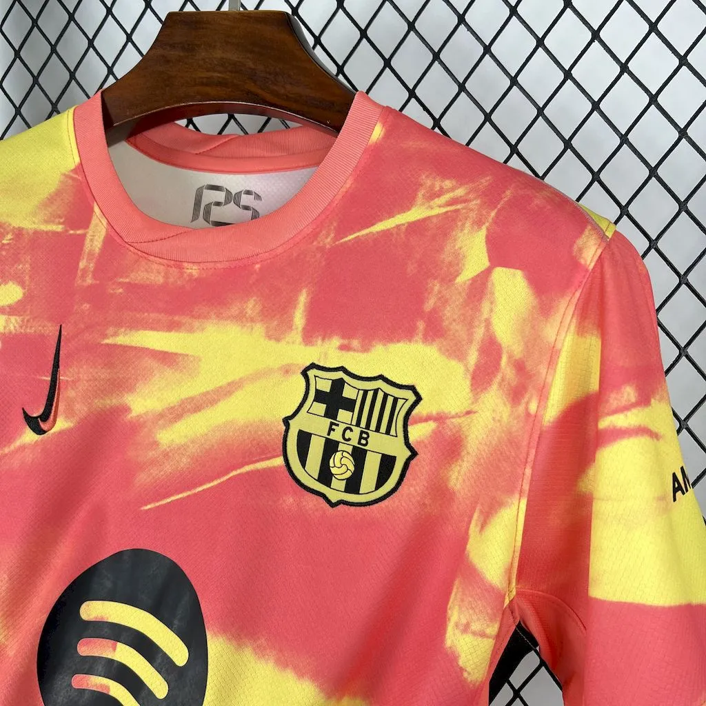 Camiseta naranja de entrenamiento prepartido del Barcelona 2025/26 - Image 4