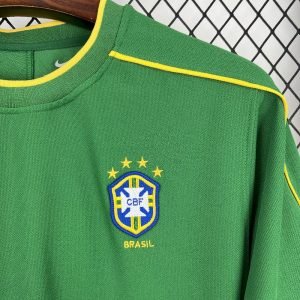 Camiseta retro de portero de Brasil 1998 - Image 4