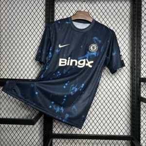 Camiseta de entrenamiento prepartido azul oscuro del Chelsea 2024/25