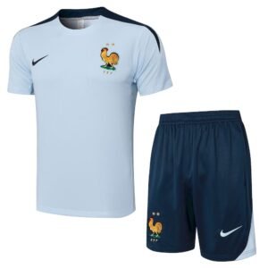 Camiseta de entrenamiento unisex Francia 2024/25 para adultos pantalon corto 815