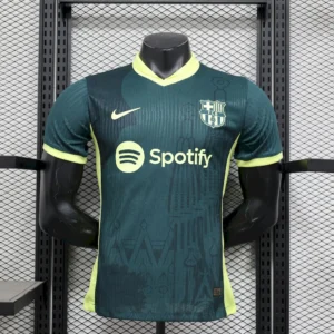 Camiseta de entrenamiento verde oscuro del Barcelona 2024/25 version jugador