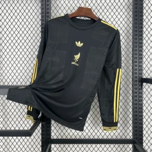 Camiseta de manga larga dorada y negra de Mexico 2025/26