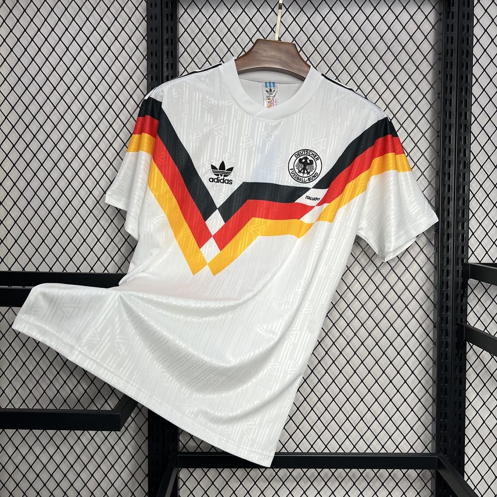 Camiseta retro de local de la Copa del Mundo de Alemania 1990