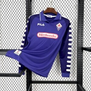 Camiseta retro de manga larga de local de la Fiorentina 1998/99