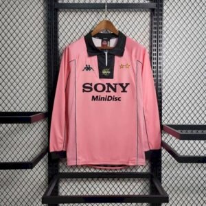 Camiseta retro de manga larga de visitante de la Juventus 1997/98