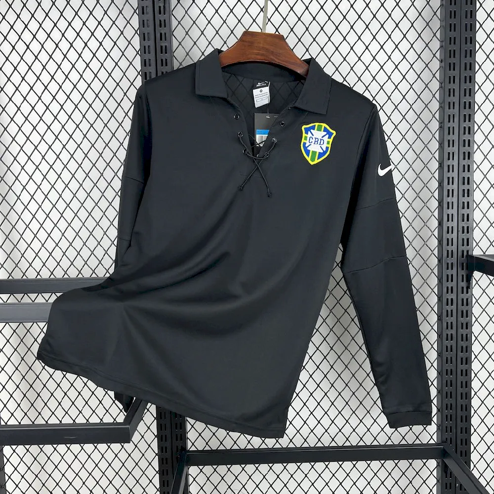 Camiseta retro de manga larga edicion especial de Brasil 2004