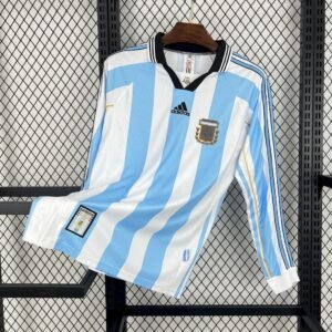 Camiseta retro de manga larga local de Argentina 1998
