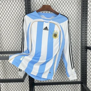 Camiseta retro de manga larga local de Argentina 2006/07