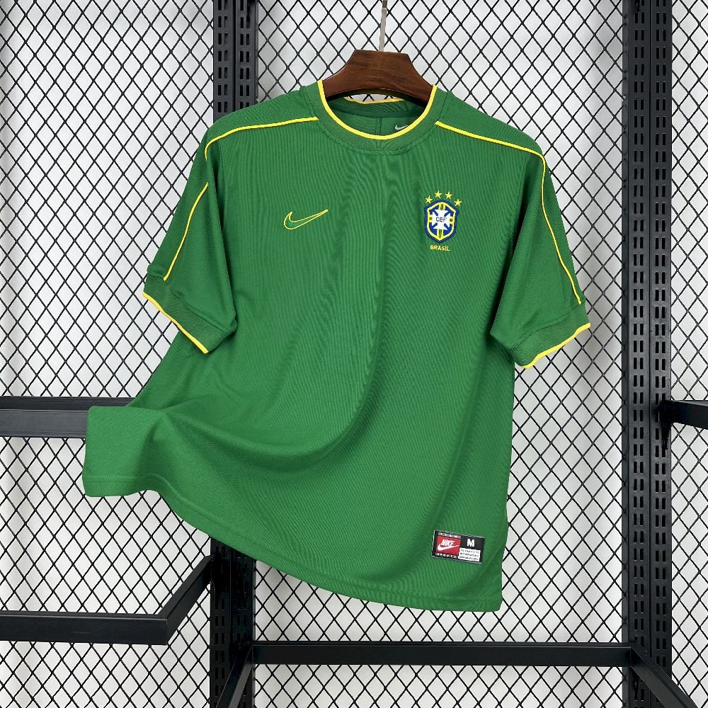 Camiseta retro de portero de Brasil 1998