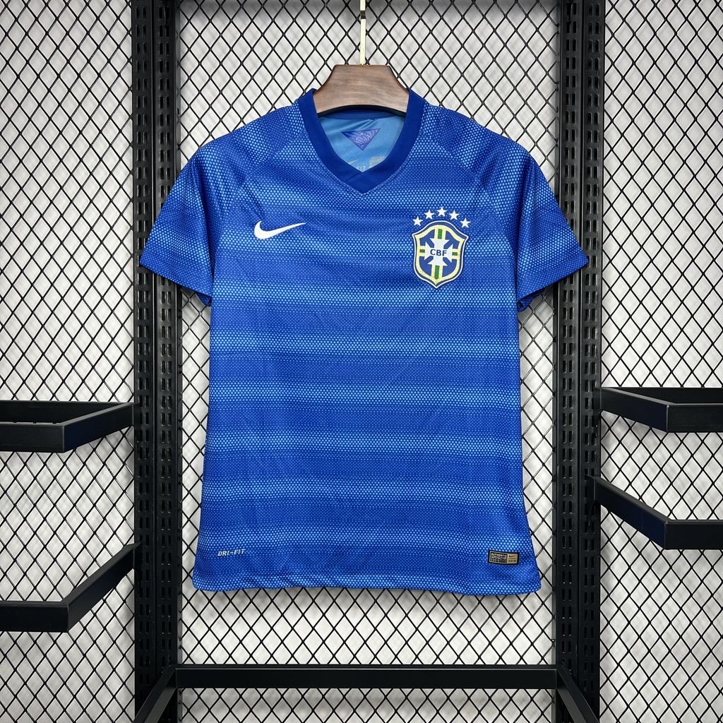 Camiseta retro de visitante de Brasil 2014